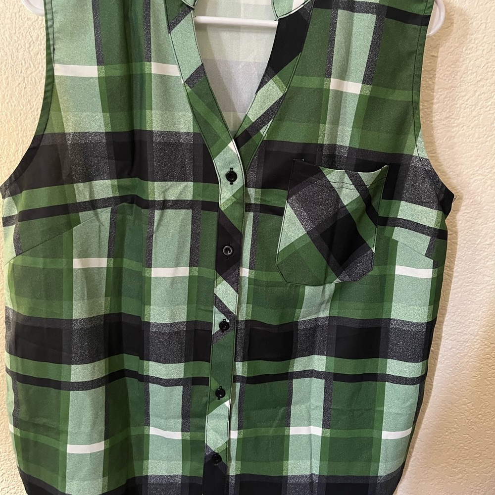 Plaid blouse